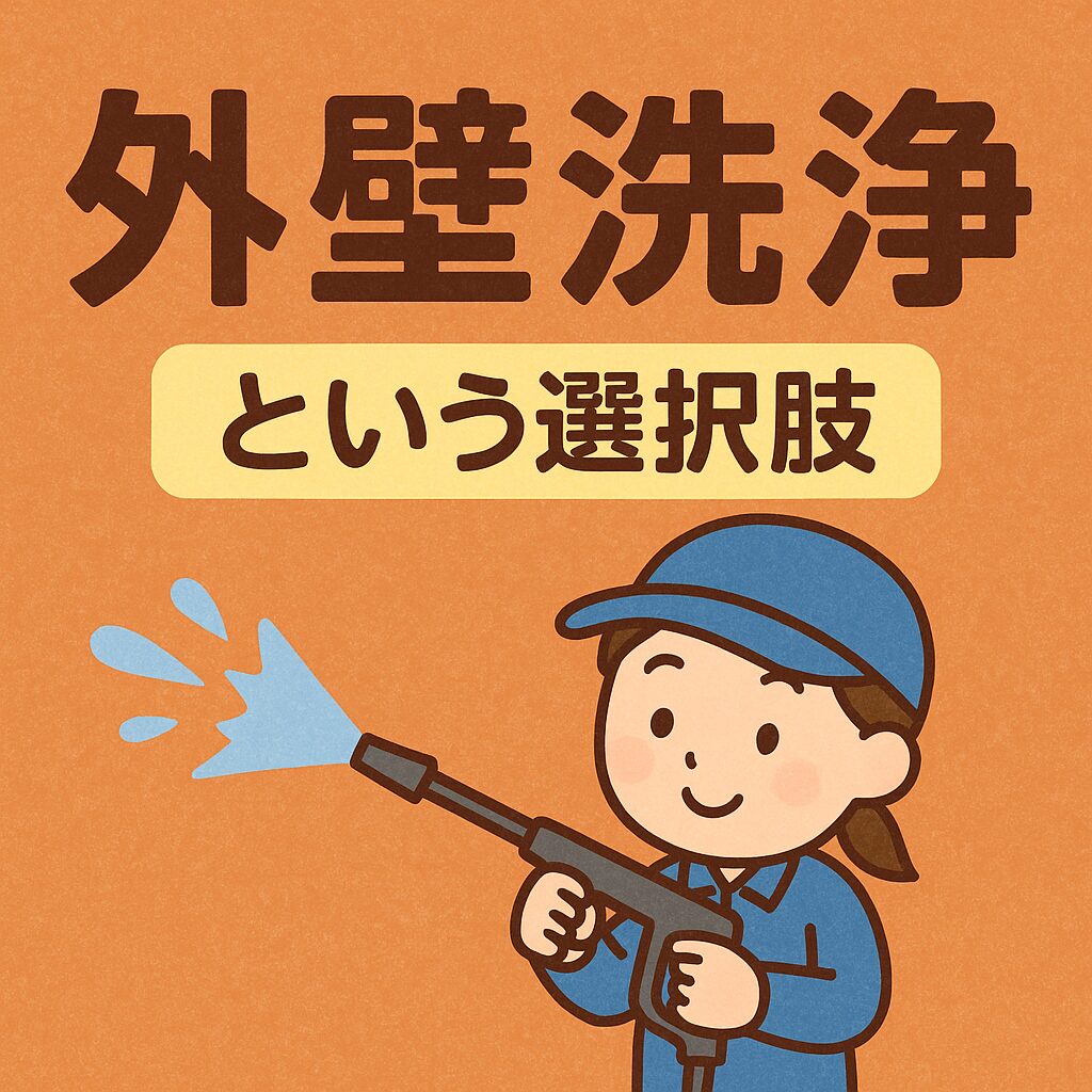 外壁をリーズナブルに綺麗にしたい！そんな方には『外壁洗浄』をオススメします！