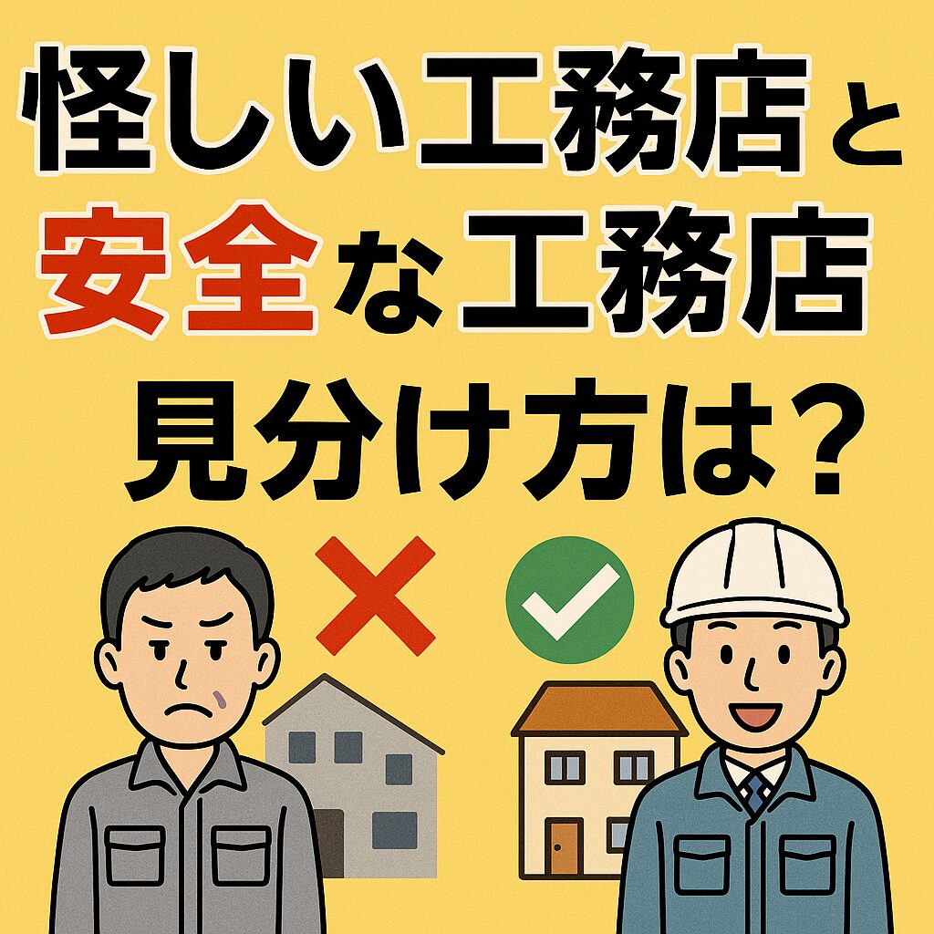 怪しい工務店と安全な工務店の見分け方をプロが徹底解説！