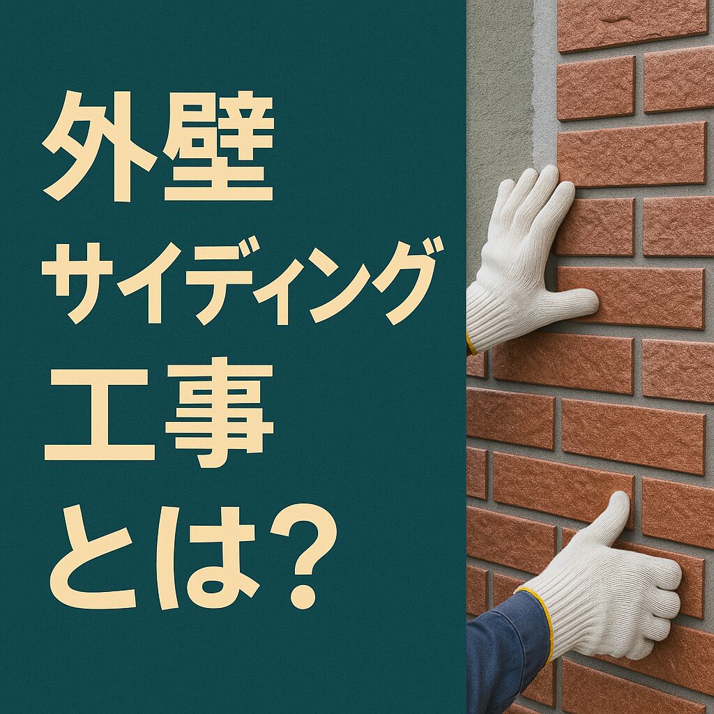 外壁サイディング工事とは？外壁のリフォームで注目される理由