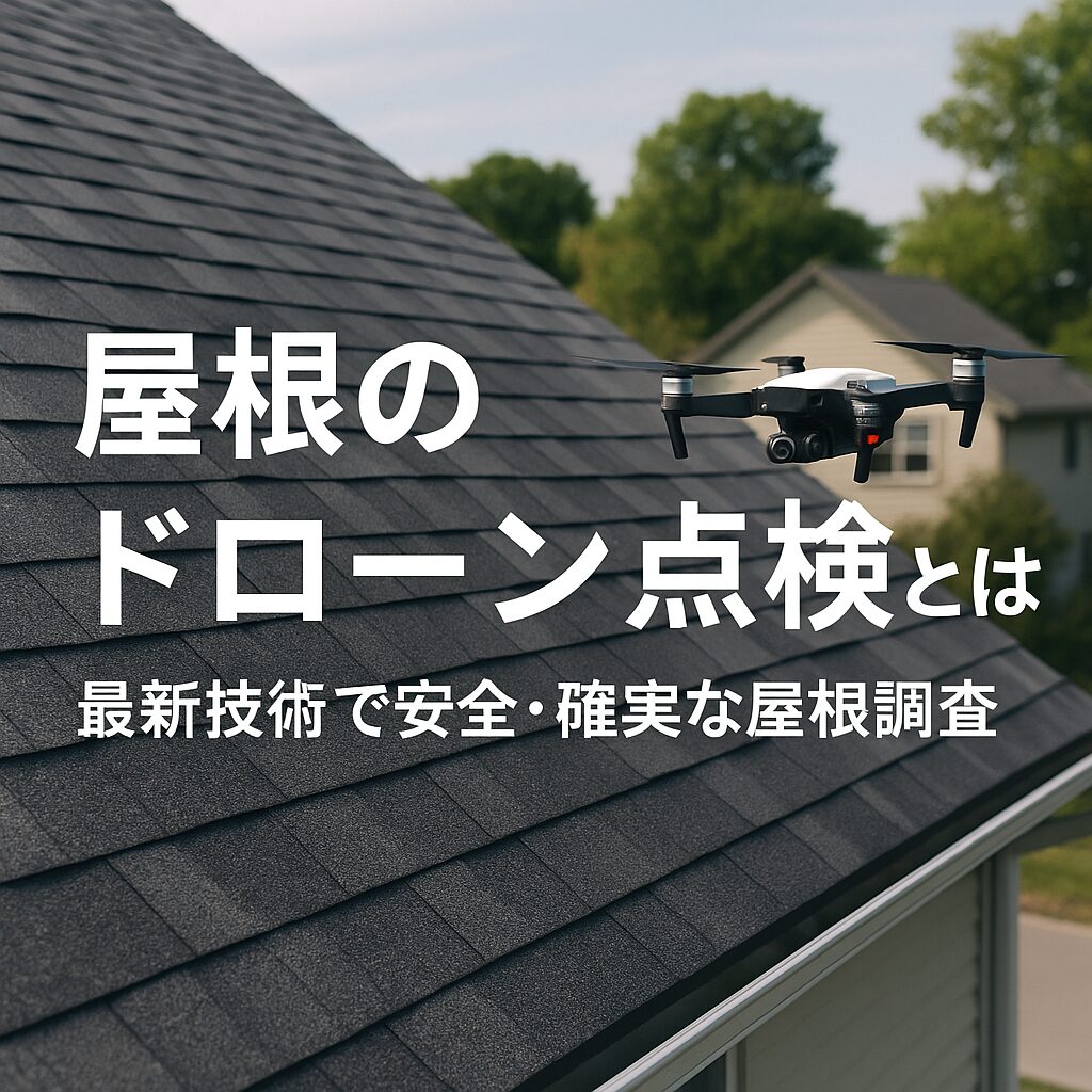 屋根のドローン点検とは？最新技術で安全・確実な屋根調査