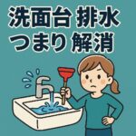 洗面台排水つまり解消