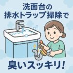 洗面台の排水トラップ掃除