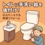 トイレ手洗い器後付け