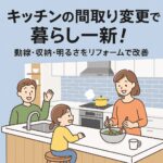 キッチン間取り変更で一新