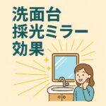 洗面台採光ミラー