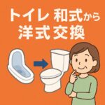 トイレ和式から様式交換