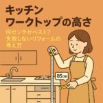 キッチンワークトップ高さ