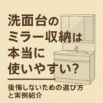 洗面台ミラー収納