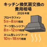 キッチン換気せん交換