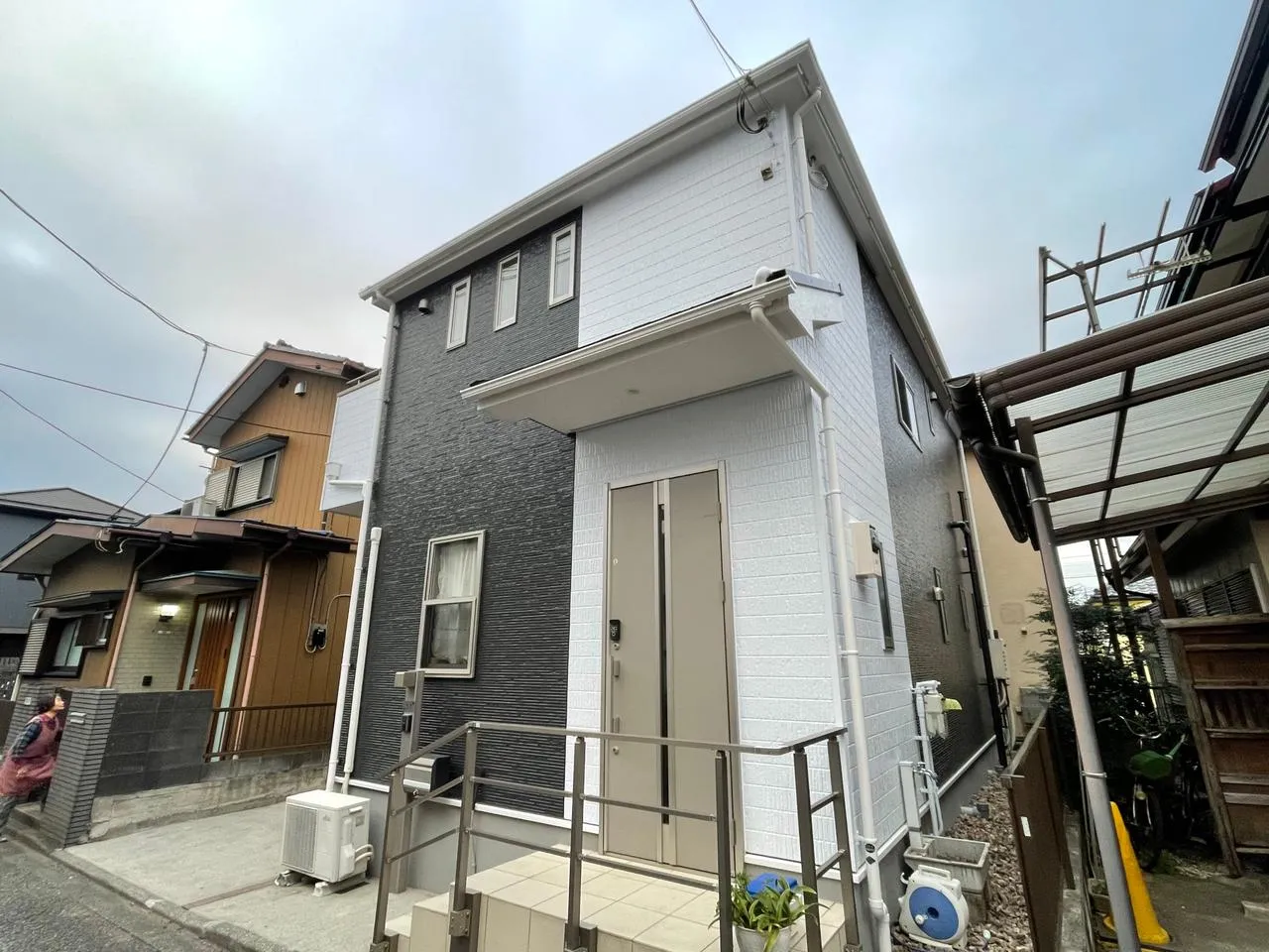 大和市草柳の外壁塗装 施工後の外観